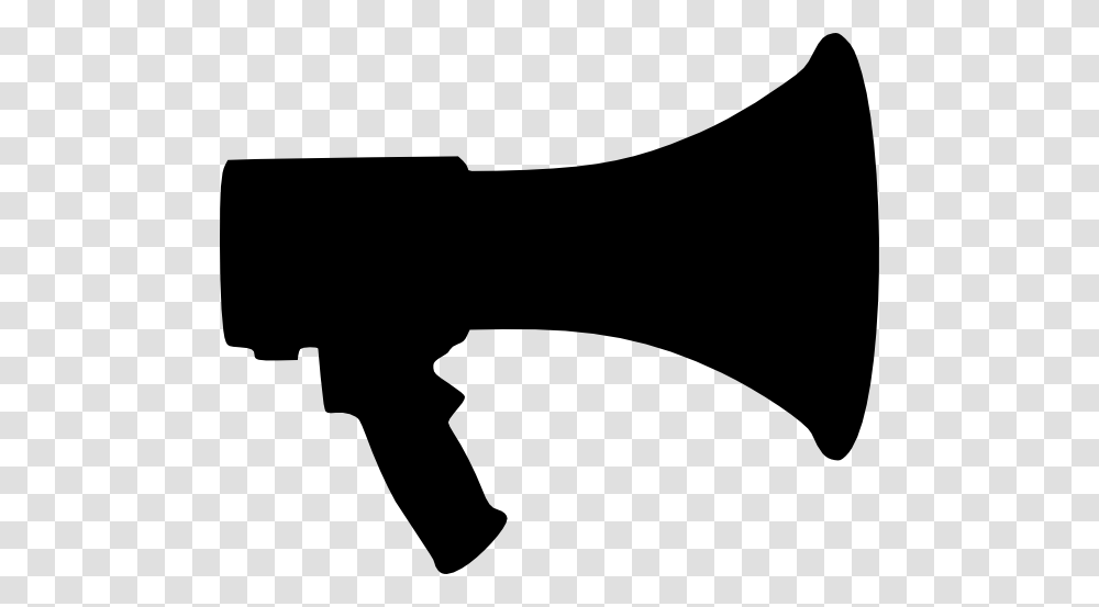 Megaphone Clip Art, Silhouette, Axe, Photography, Stencil Transparent Png