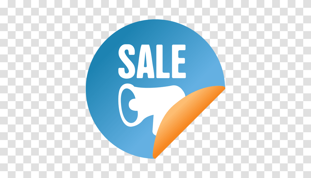 Megaphone Flipped Sale Sticker, Logo, Trademark Transparent Png
