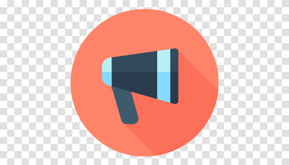 Megaphone Icon Circle, Logo, Symbol, Trademark, Text Transparent Png