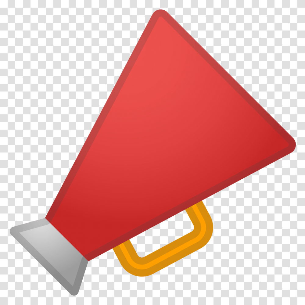 Megaphone Icon Clip Art Background Red Megaphone Icon, Chair, Furniture, Triangle, Mailbox Transparent Png