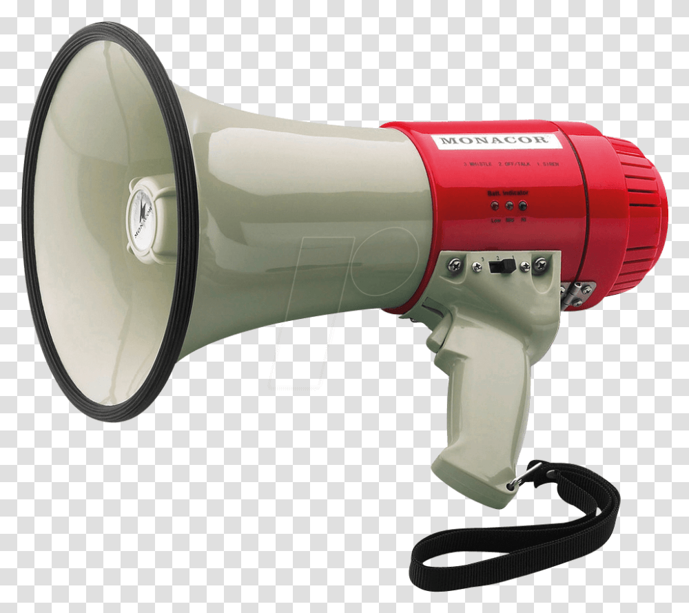 Megaphone Loud Siren, Blow Dryer, Appliance, Hair Drier, Power Drill Transparent Png
