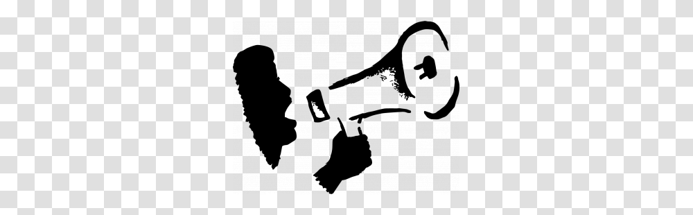 Megaphone Stencil Free Download Clip Art, Nature, Outdoors, Night, Astronomy Transparent Png