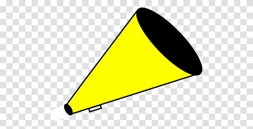Megaphone Yellow Clip Art, Triangle, Cone Transparent Png