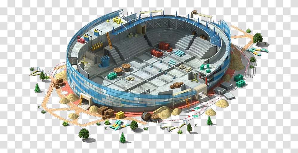 Megapolis Wiki Bird's Eye View, Building, Stadium, Arena, Field Transparent Png