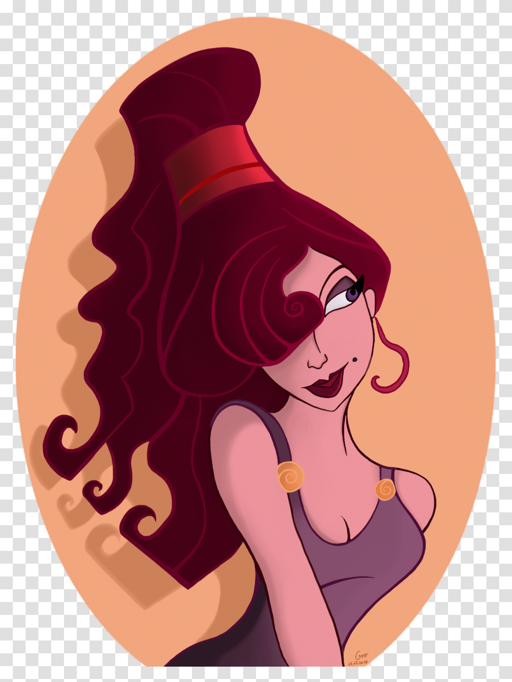 Megara From Hercules Clipart Illustration, Hair, Label, Text, Graphics Transparent Png