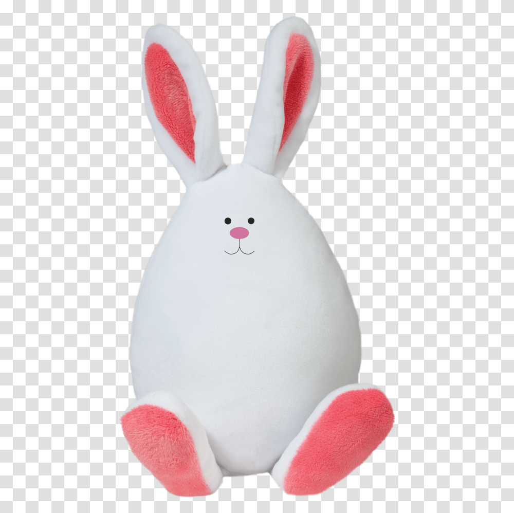 Megg Coral Eggie Bunny Stuffed Toy, Snowman, Outdoors, Nature, Food Transparent Png