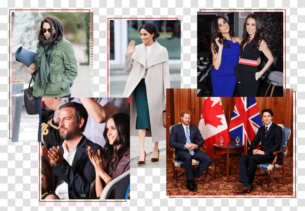 Meghan Markle Paparazzi Canada, Collage, Poster, Advertisement, Person Transparent Png