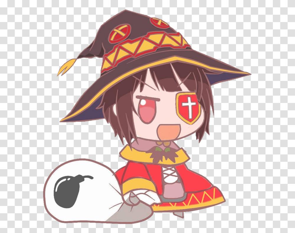 Megumin Chibi, Apparel, Helmet, Book Transparent Png