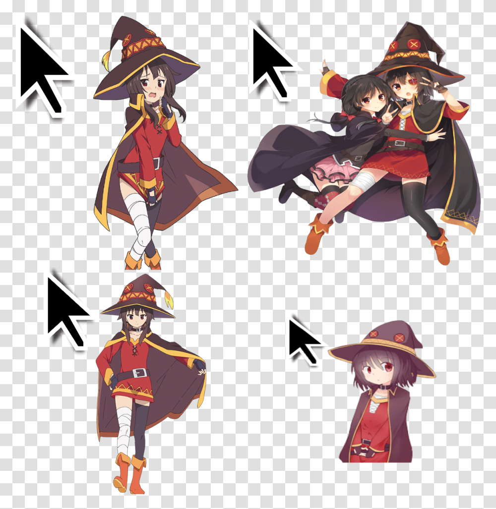 Megumin Cursors For Megumonday Fictional Character, Person, Manga, Comics, Book Transparent Png