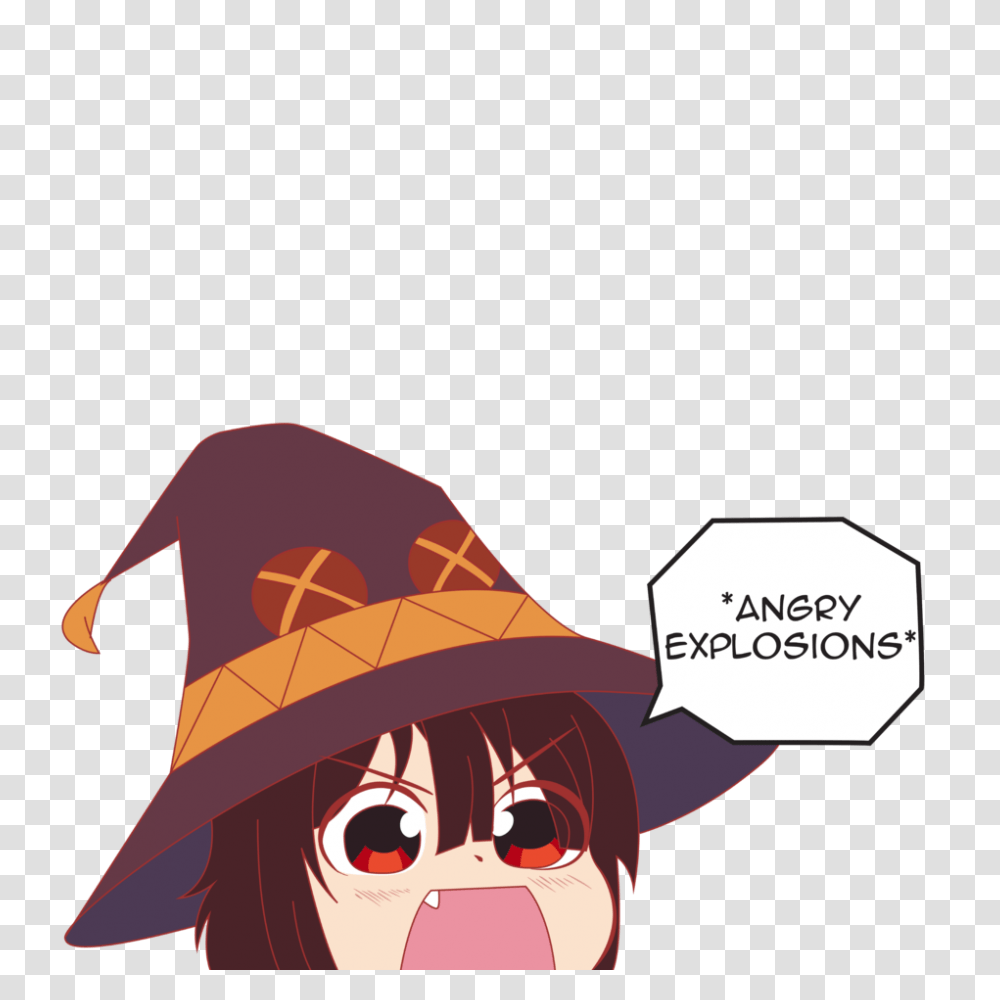 Megumin Explosions, Apparel, Sun Hat, Person Transparent Png