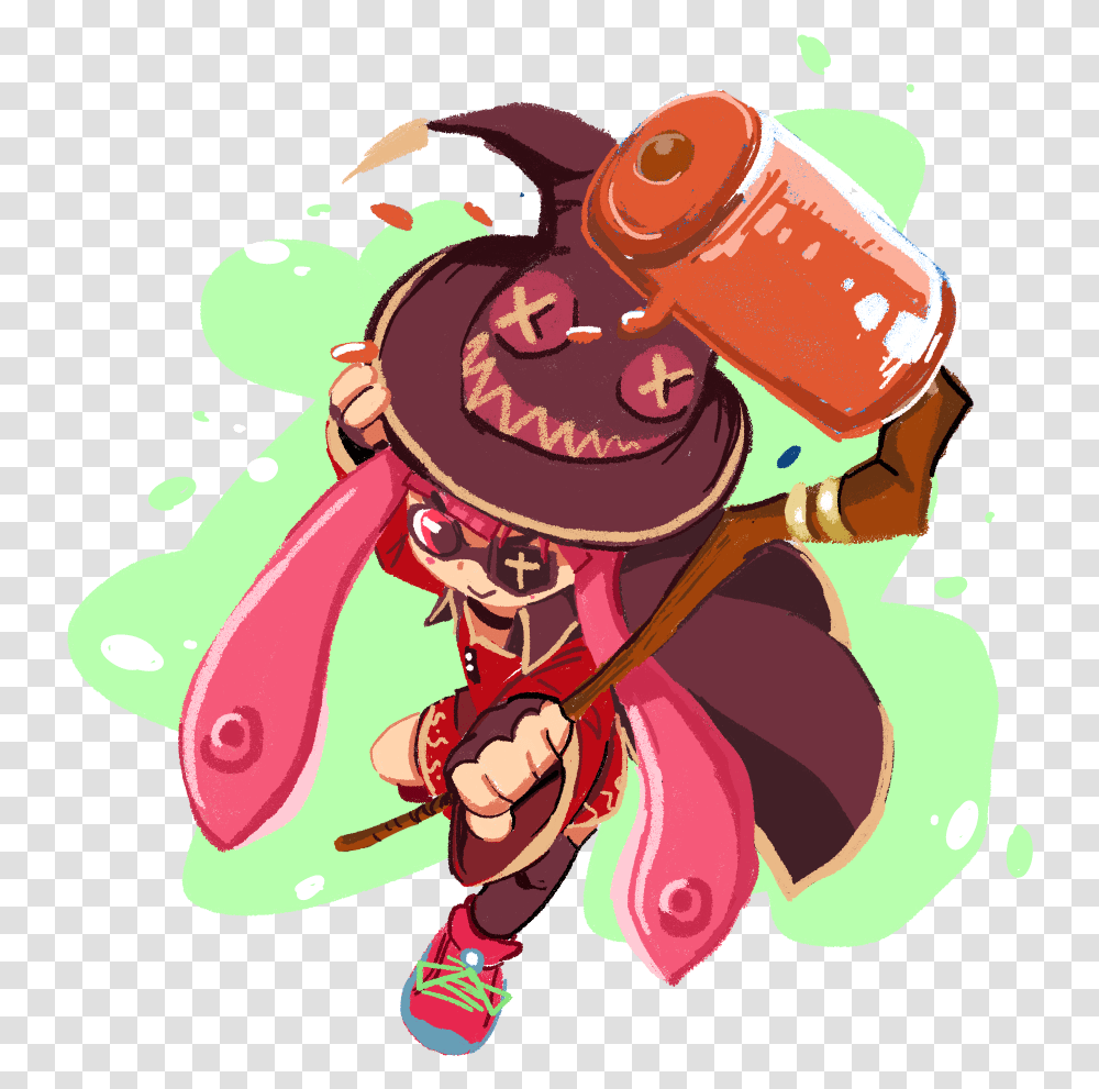Megumin Inkling, Weapon, Weaponry, Bomb, Helmet Transparent Png