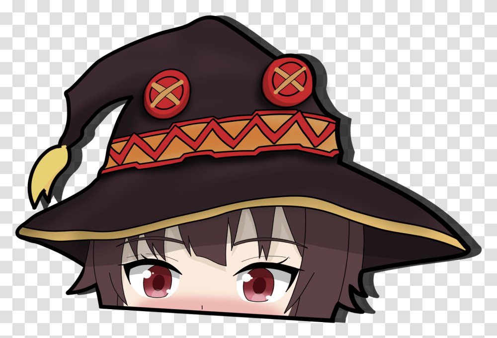 Megumin Peeker Fictional Character, Clothing, Apparel, Hat, Sombrero Transparent Png