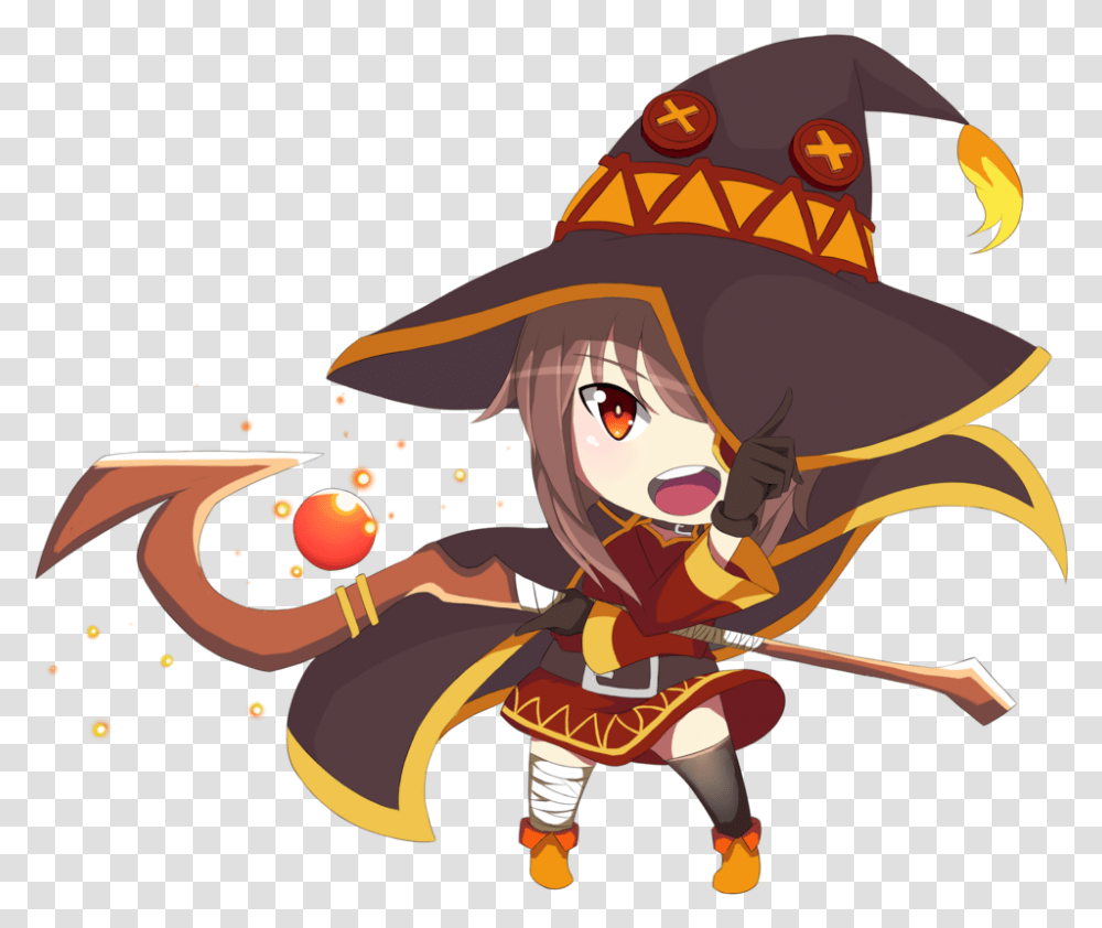 Meguminbyskynfly D9vkcdkpng Alienware Arena Megumin Chibi, Clothing, Apparel, Person, Human Transparent Png