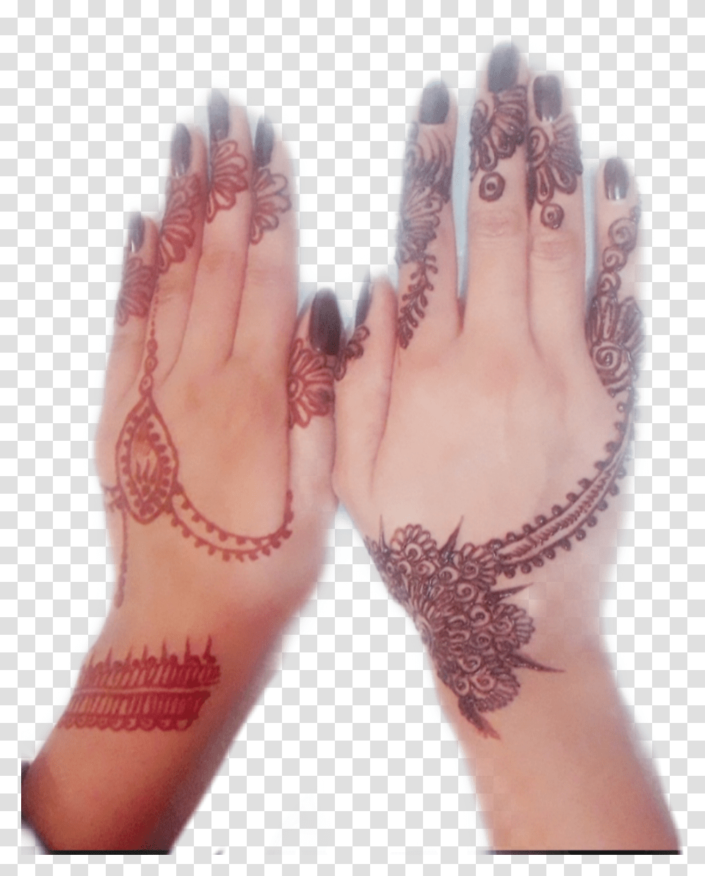 Mehandi Hands Nails Temporary Tattoo, Skin, Heel, Person, Human Transparent Png