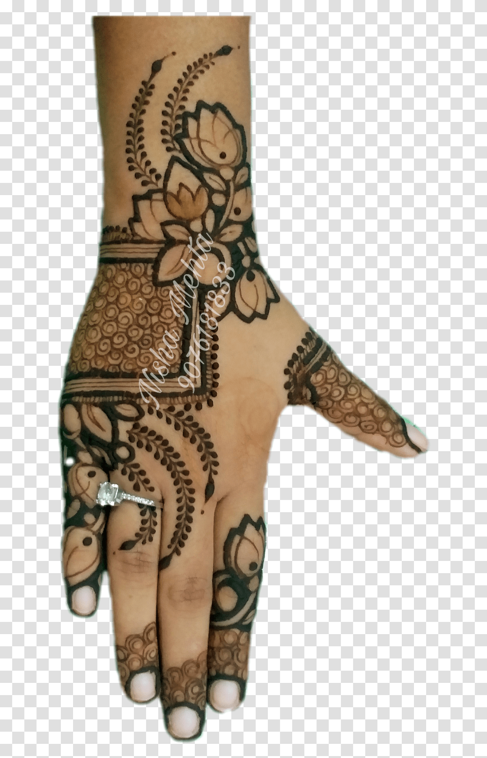 Mehndi Design By Monika Jain, Skin, Tattoo, Person, Human Transparent Png