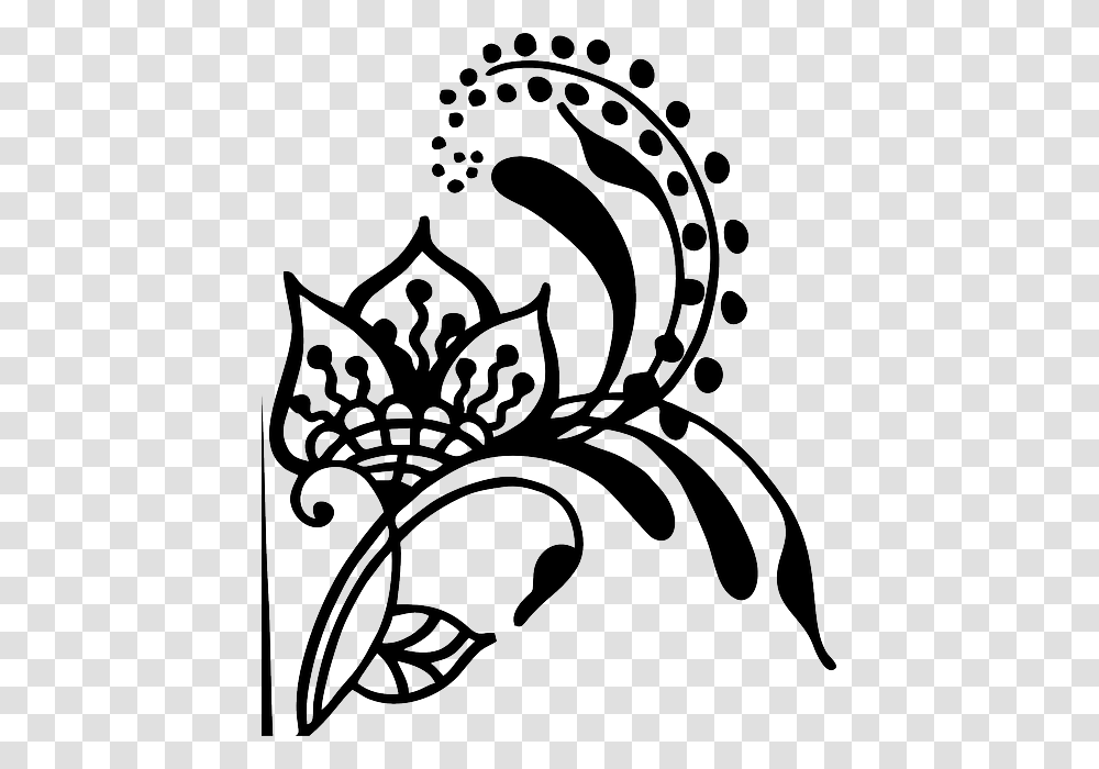 Mehndi Tattoo, Floral Design, Pattern Transparent Png