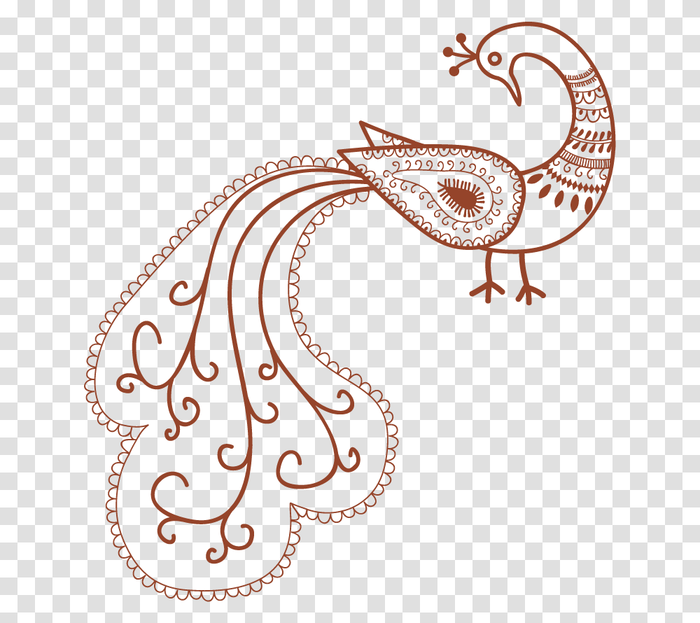 Mehndi Tattoo Peacock Transprent Mehndi Patterns, Dragon, Rug Transparent Png