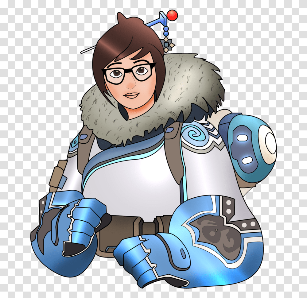 Mei Overwatch Fanart, Person, Human, Costume, Cushion Transparent Png