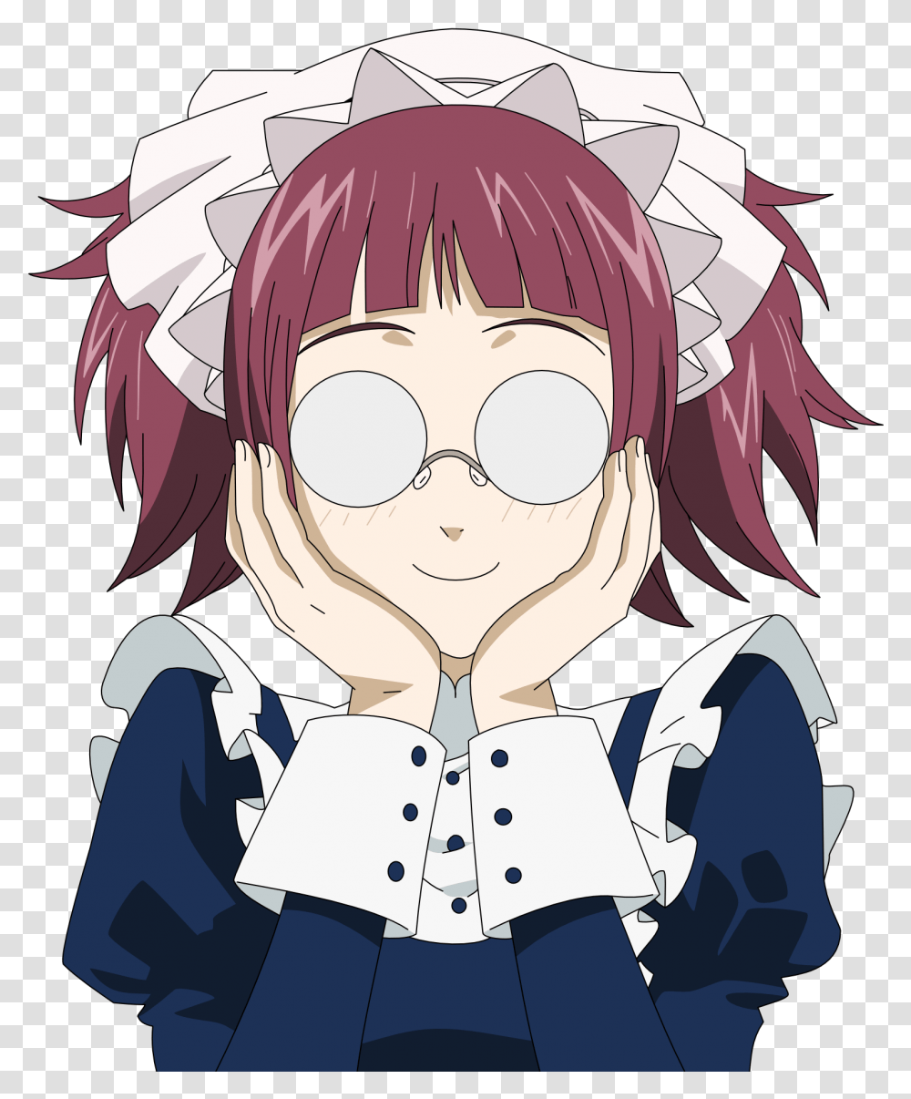 Mei Rin Anime Characters With Glasses Girl, Comics, Book, Manga, Helmet Transparent Png
