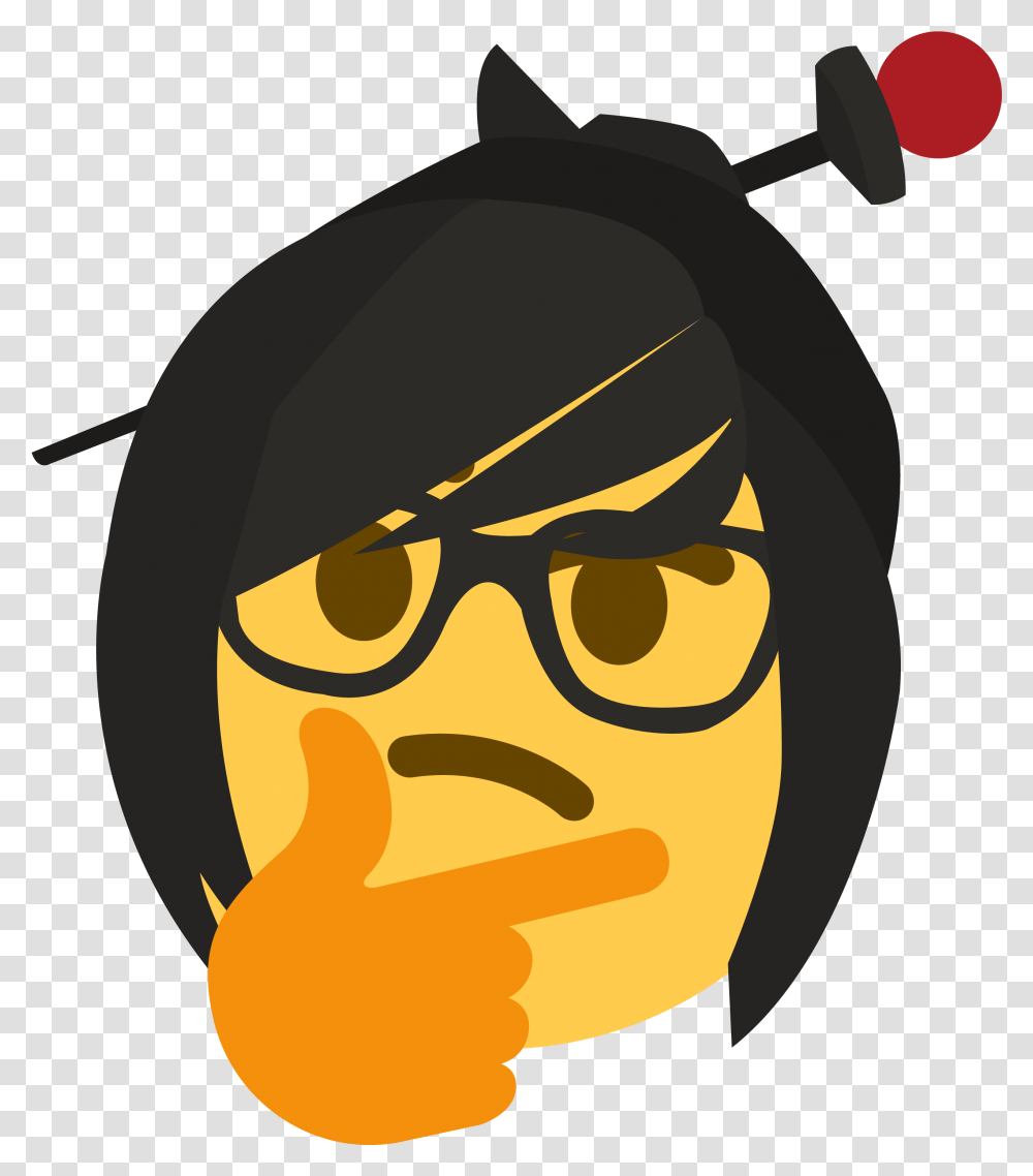 Mei Thonk Overwatch Discord Emoji, Face, Clothing, Accessories, Goggles Transparent Png