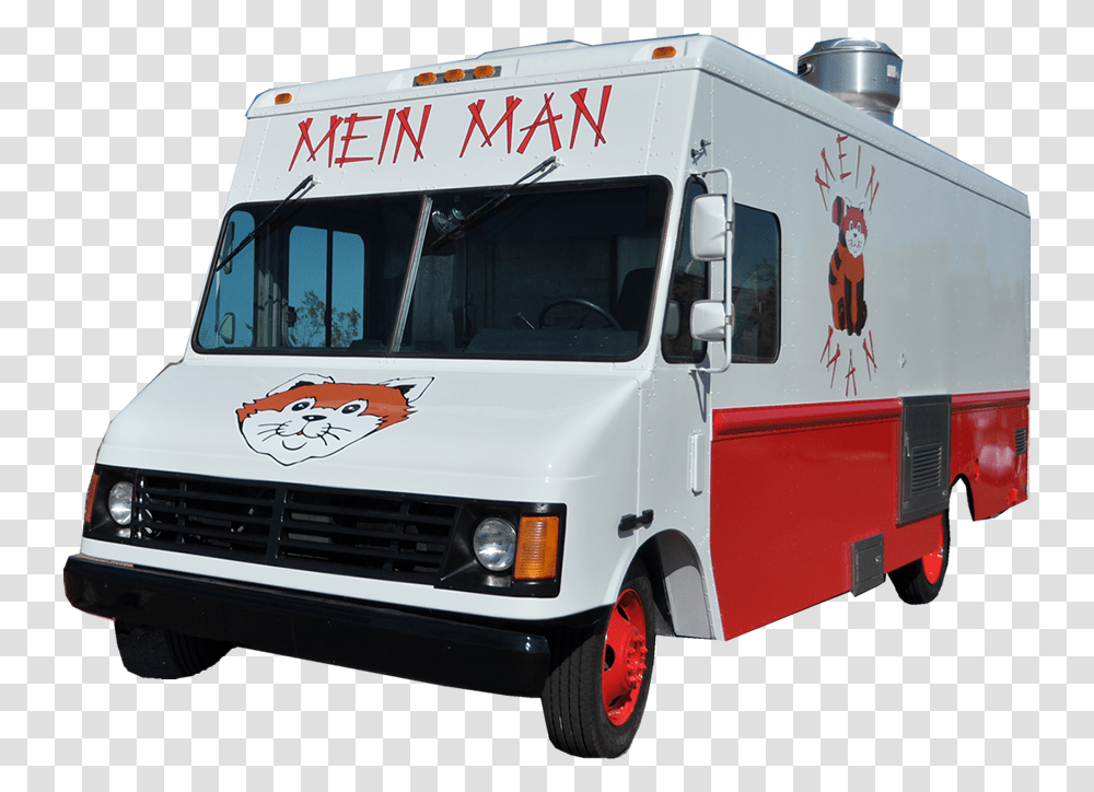 Mein Man Food Truck, Vehicle, Transportation, Van, Ambulance Transparent Png