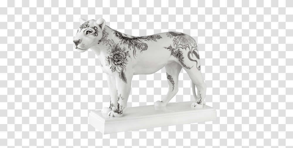 Meissen Atelier Tattoo Lioness Lion, Statue, Sculpture, Art, Figurine Transparent Png