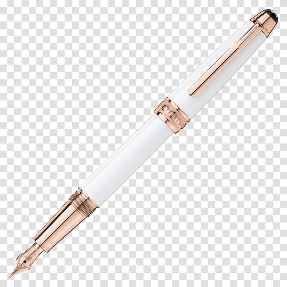 Meisterstck White Solitaire Red Gold Classique Fountain Pen Montblanc Tribute To Mont Blanc,  Transparent Png