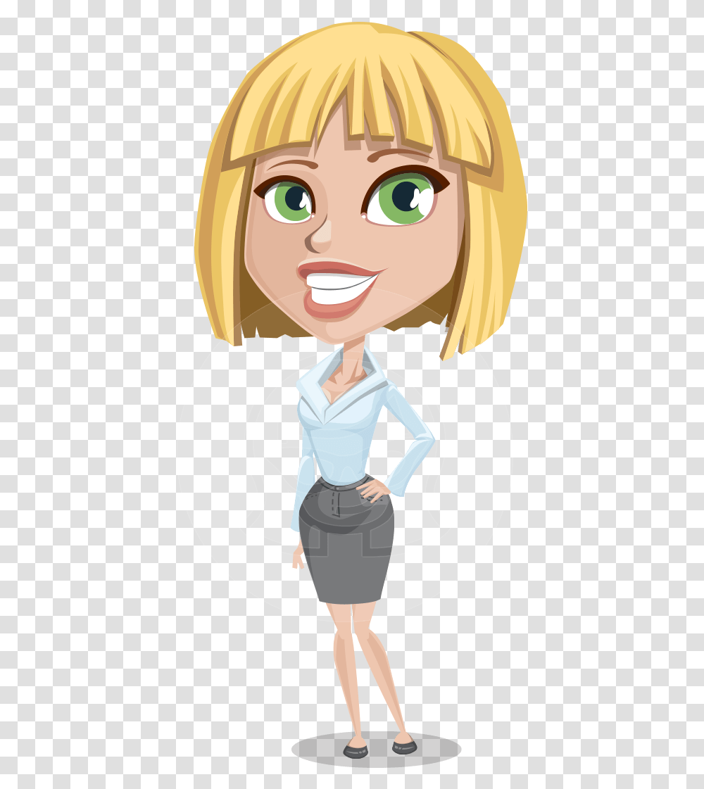 Mel As Miss Always Right Female Business Cartoon Characters, Label, Toy, Face Transparent Png