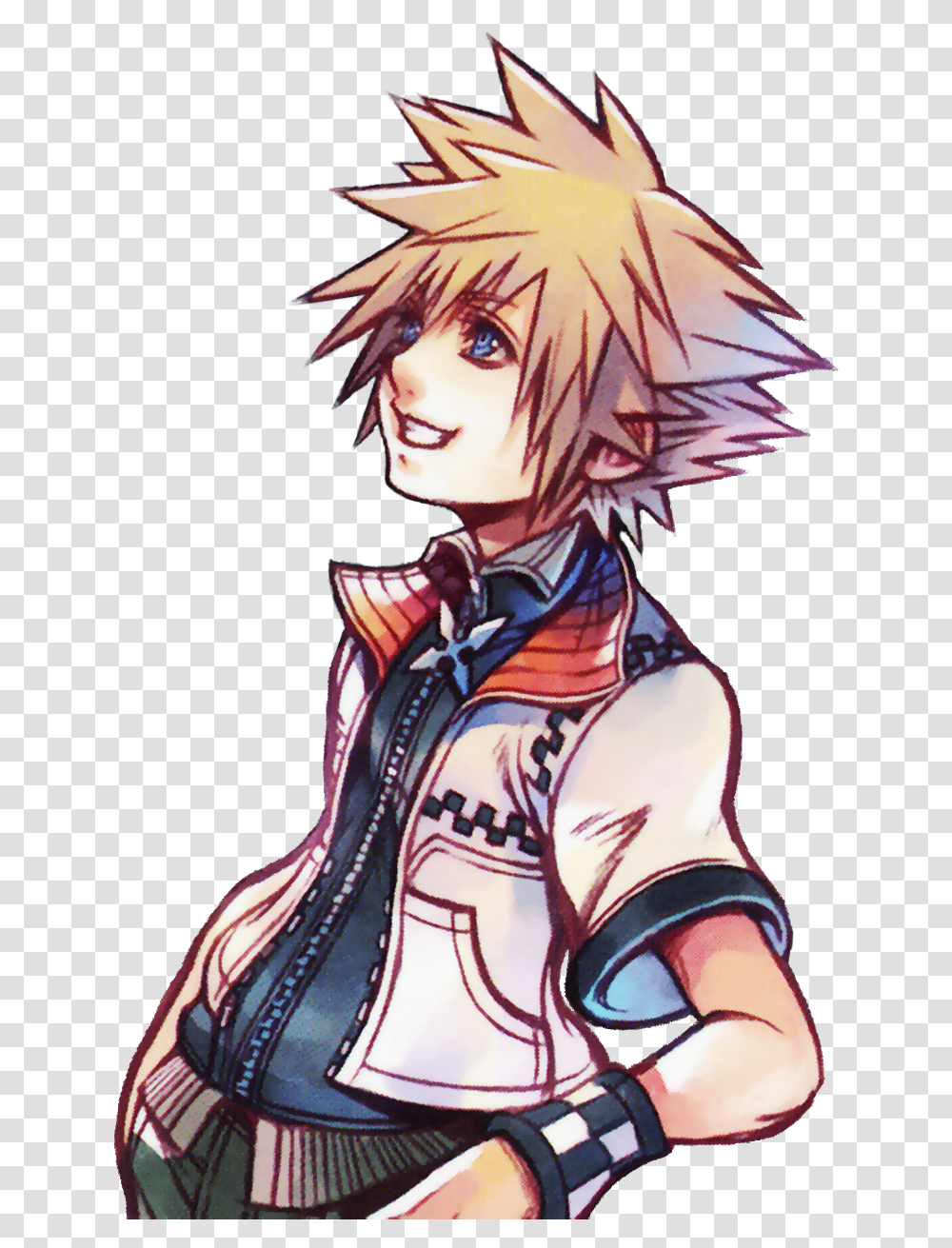 Mel Khux Spoilers Kingdom Hearts Roxas Art, Manga, Comics, Book, Person Transparent Png