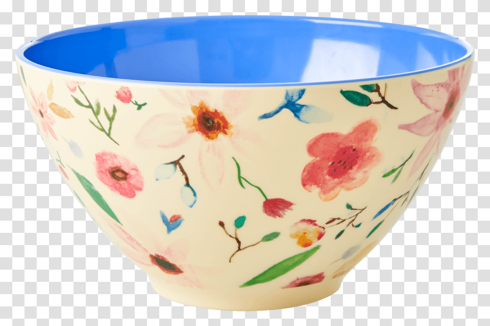 Melamine Saladbowl Selmas Flower Print Rice Eu Rice Salatschssel, Mixing Bowl, Porcelain, Art, Pottery Transparent Png