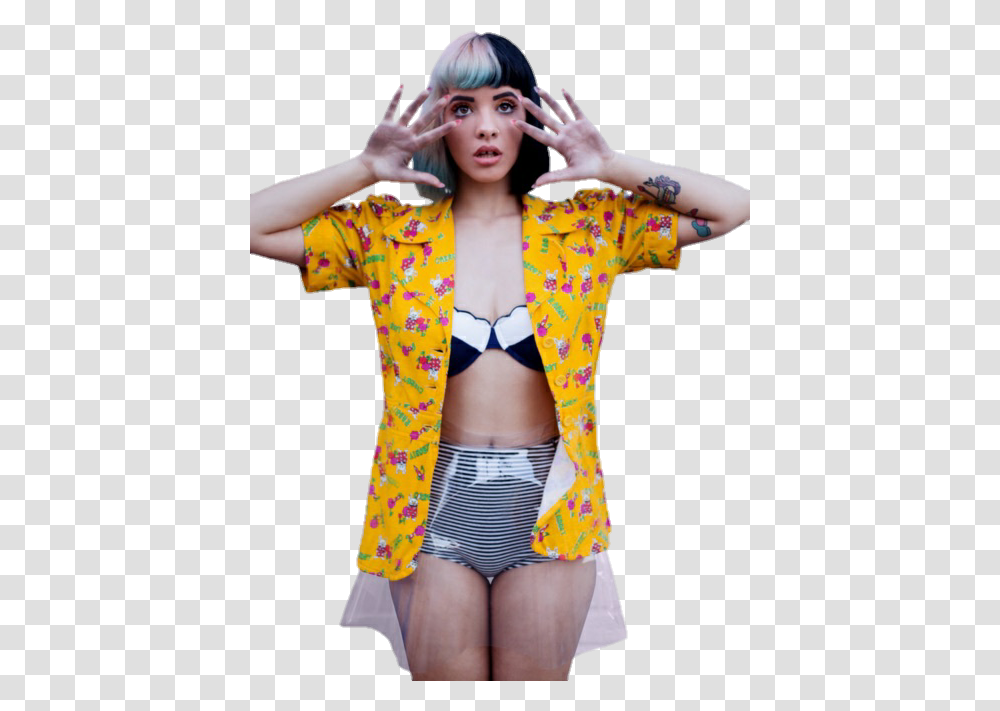 Melanie Martinez Black And White, Person, Leisure Activities, Skin Transparent Png