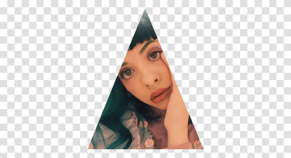 Melanie Martinez Green And Black Hair, Face, Person, Human, Tattoo Transparent Png