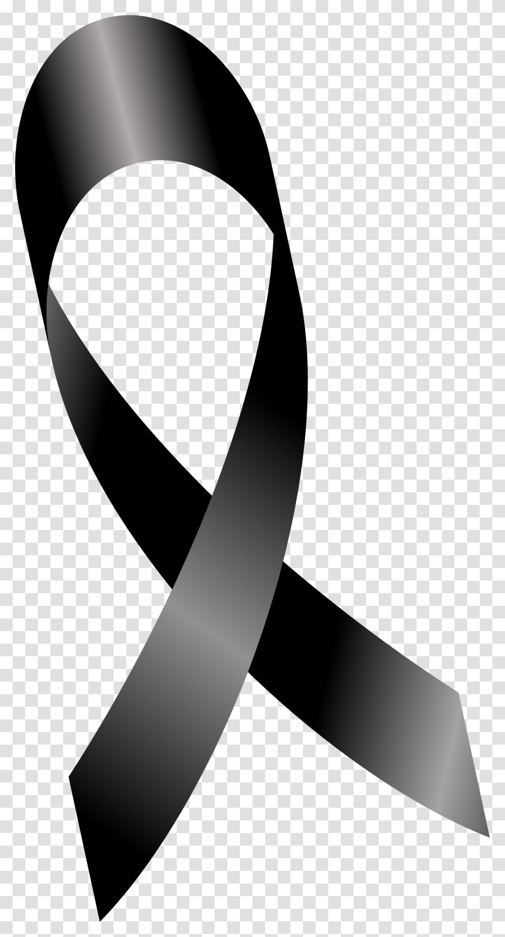 Melanoma Cancer Ribbon Mourning Ribbon Luto Cancer Ribbon Black, Accessories, Accessory Transparent Png