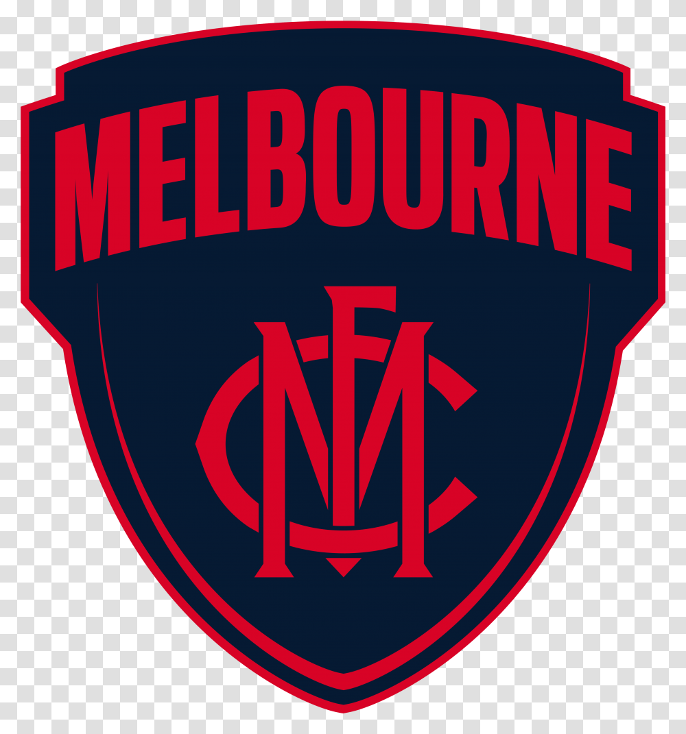 Melbourne Demons Fc Melbourne Football Club Logo, Symbol, Poster, Emblem, Label Transparent Png