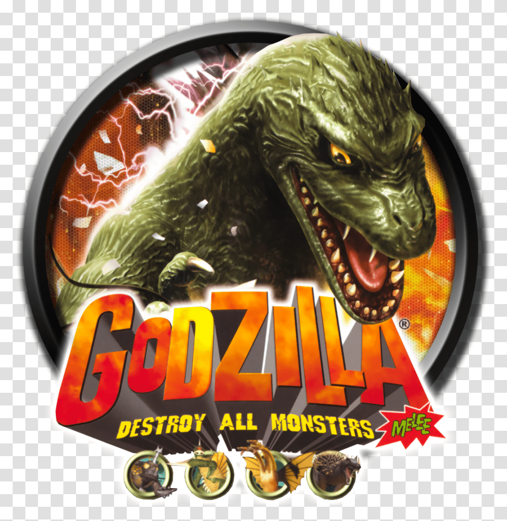 Melee Logo Godzilla Nintendo Game Cube, Poster, Advertisement, Flyer, Paper Transparent Png