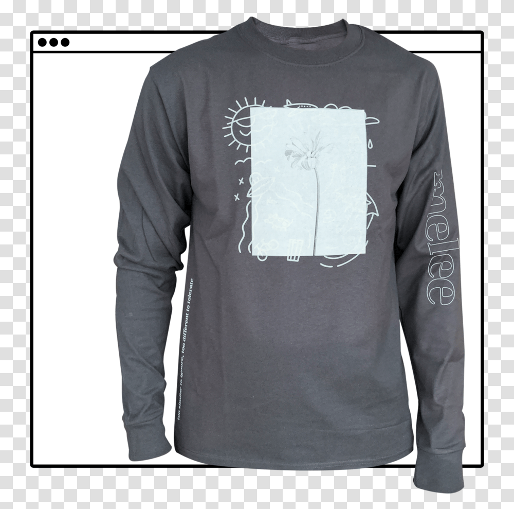 Melee Shirt Square Grey, Sleeve, Apparel, Long Sleeve Transparent Png