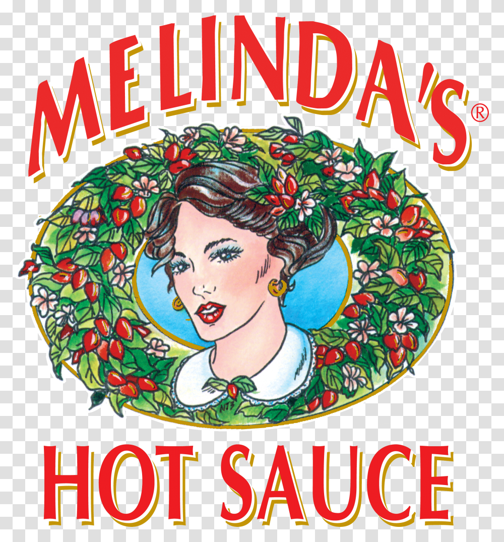 Melinda Hot Sauce, Label, Book, Advertisement Transparent Png