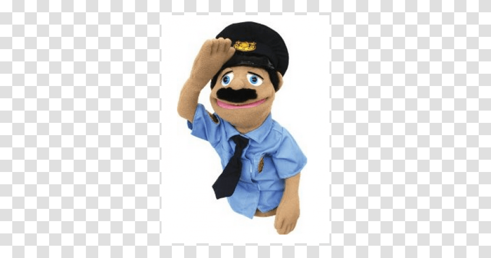 Melissa And Doug Cop Puppet, Doll, Toy, Plush, Person Transparent Png
