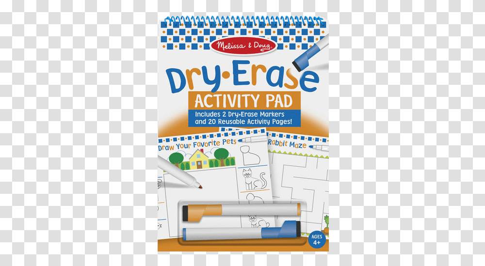Melissa And Doug Dry Erase Pad, Flyer, Poster, Paper, Advertisement Transparent Png