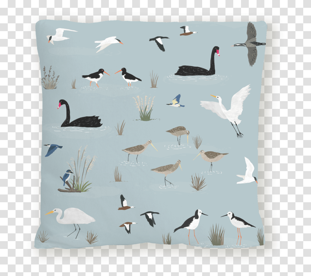 Melissa Boardman Bird Cushion Mockup Flock, Pillow, Animal Transparent Png