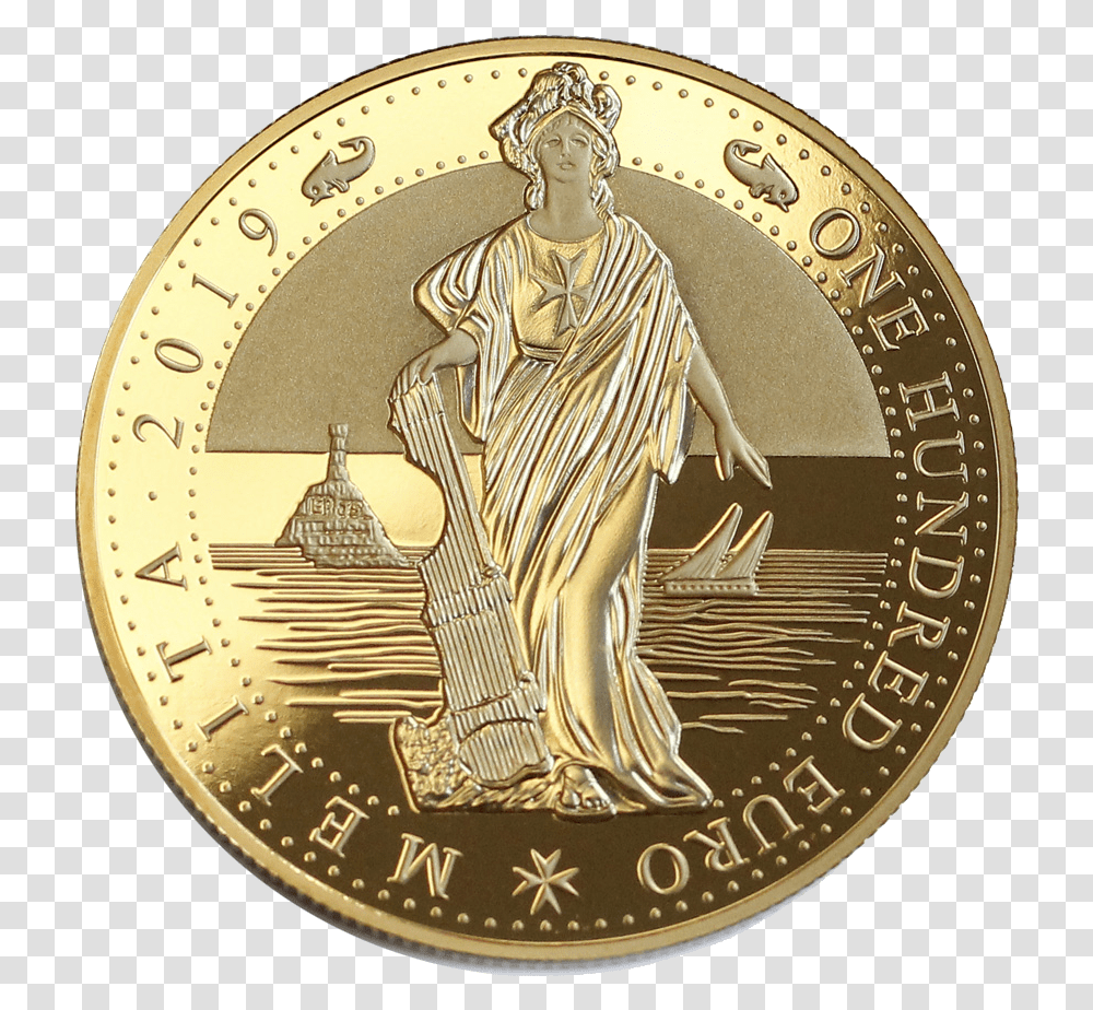 Melita Gold Coin 1oz 2019 Coin, Person, Human, Money Transparent Png