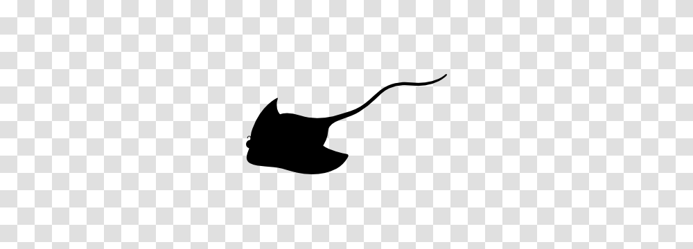 Mellow Stingray Manta Ray Sticker, Silhouette, Stencil Transparent Png