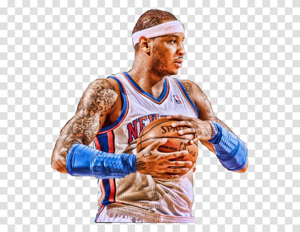 Melo Carmelo Anthony Freetoedit Nba Live Carmelo Anthony Cover, Person, Human, People, Team Sport Transparent Png