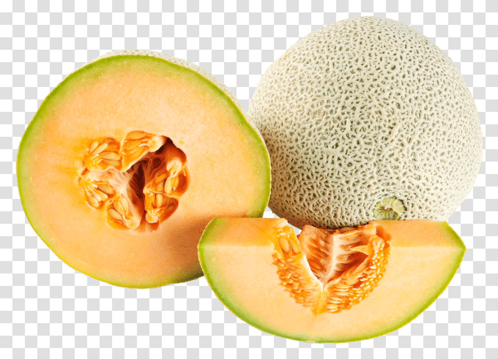 Melon Duo Melon, Fruit, Plant, Food, Orange Transparent Png