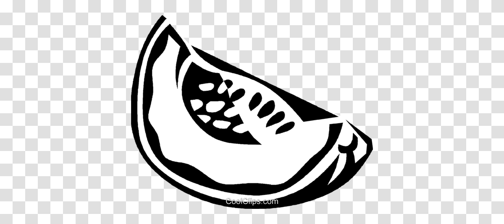 Melon Slice Royalty Free Vector Clip Art Illustration, Plant, Shoe, Footwear Transparent Png