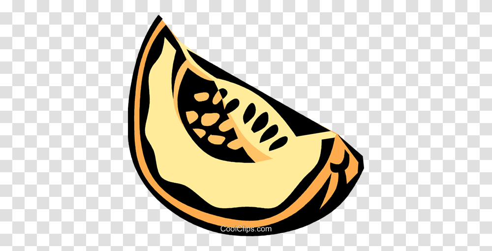 Melon Slice Royalty Free Vector Clip Art Illustration, Plant, Food, Fruit, Vegetable Transparent Png