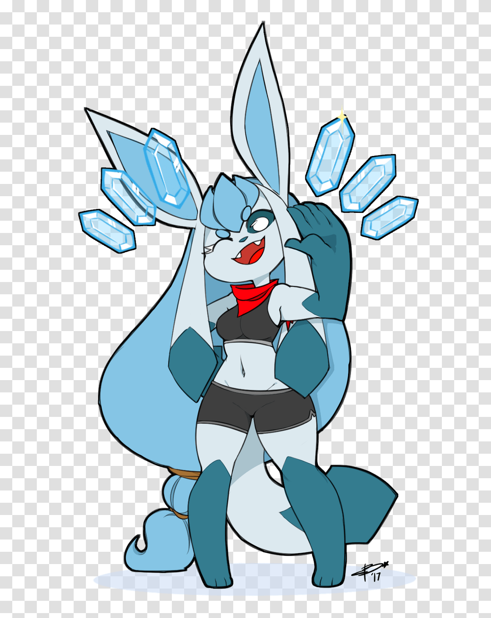 Melonbuns On Twitter Glaceon Commission For Acrylica Over, Costume, Animal, Outdoors Transparent Png