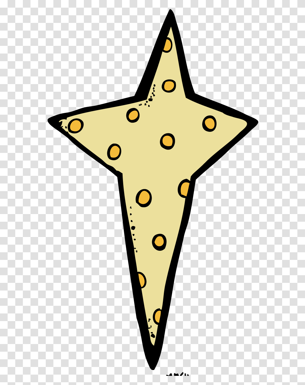 Melonheadz Clipart Star Collection, Star Symbol, Food, Cross Transparent Png