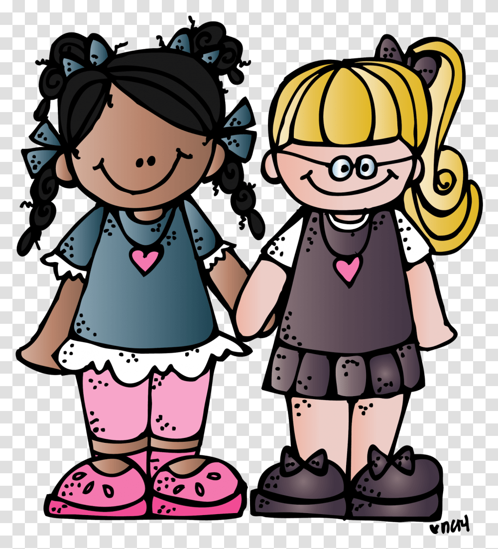 Melonheadz Girls Clipart, Person, People, Female, Drawing Transparent Png