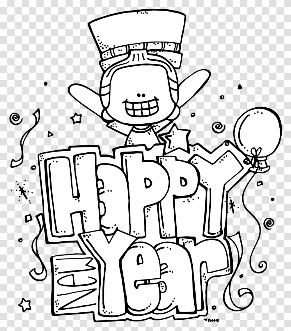 Melonheadz Illustrating Happy New Year Freebie Melonheadz Happy New Year, Astronaut Transparent Png